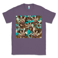 Lavender western cowhide sunflower baby cow Classic Tee - BarkalooDesign