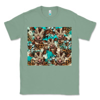 Sage western cowhide sunflower baby cow Classic Tee - BarkalooDesign