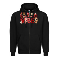 Black baseball vibes Zipper Hoodie - MaliasSmallBusiness