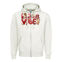 Oatmeal Heather baseball vibes Zipper Hoodie - MaliasSmallBusiness