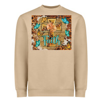 Mushroom faith cross Heavyweight Sweatshirt - BarkalooDesign