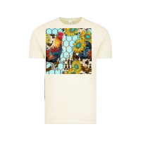 Vintage Arctic western rooster seamless pattern Vintage Tee - BundleAndBundleShop