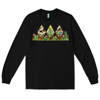 Black cactus cowhide serape Long Sleeve Tee - JahusDesignShop