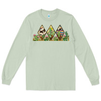 Matcha cactus cowhide serape Long Sleeve Tee - JahusDesignShop