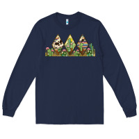 Navy cactus cowhide serape Long Sleeve Tee - JahusDesignShop