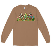 Toasted Coconut cactus cowhide serape Long Sleeve Tee - JahusDesignShop