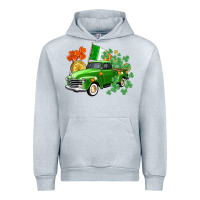 Heather Grey Western St. Patrick's Day truck Urban Hoodie - CowGirlArtShop