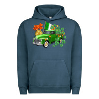 Pigment Midnight Navy Western St. Patrick's Day truck Urban Hoodie - CowGirlArtShop