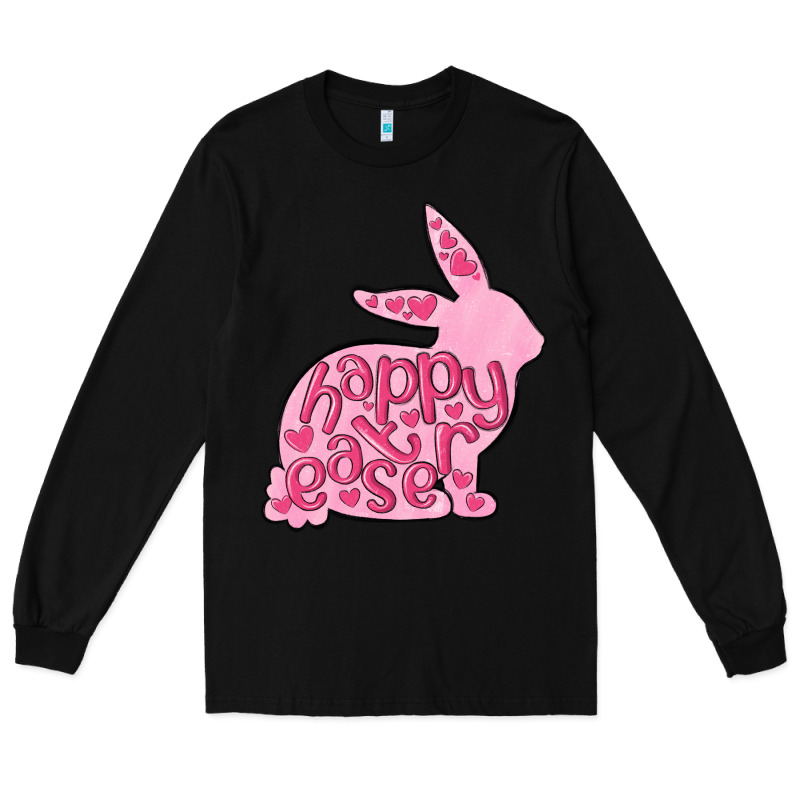 Happy Easter Rabbit Long Sleeve Tee by MaliasSmallBusiness | Teevron