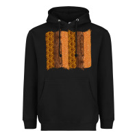 Black Western Wood Glitter Vintage Pattern Heavyweight Hoodie - Bettercallsaul
