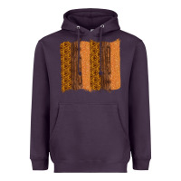 Plum Western Wood Glitter Vintage Pattern Heavyweight Hoodie - Bettercallsaul