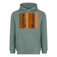 Sage Western Wood Glitter Vintage Pattern Heavyweight Hoodie - Bettercallsaul