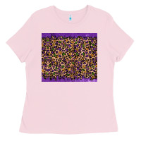 Bubblegum Pink mardi gras leopard Ladies Tee - RanaPortraitStore