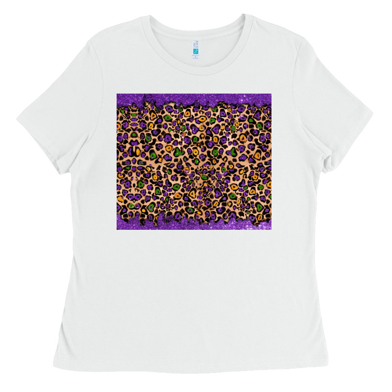 Mardi Gras Leopard Ladies Tee by RanaPortraitStore | Teevron