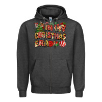 Charcoal Heather in my christmas era Zipper Hoodie - MaliasSmallBusiness