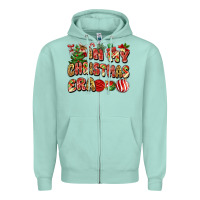 Seafoam in my christmas era Zipper Hoodie - MaliasSmallBusiness
