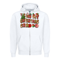 White in my christmas era Zipper Hoodie - MaliasSmallBusiness