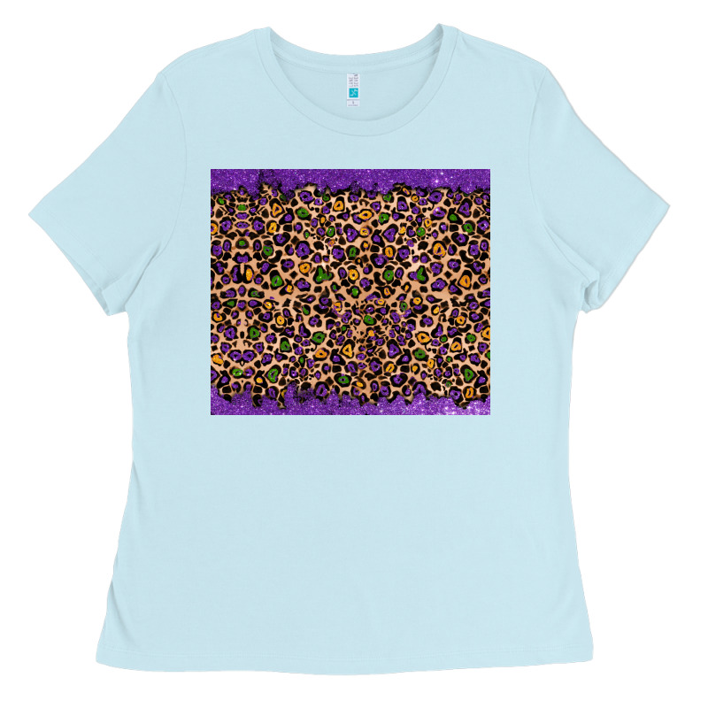 Mardi Gras Leopard Ladies Tee by RanaPortraitStore | Teevron