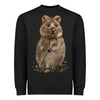 Black Quokka Heavyweight Sweatshirt - LillyAllenDesigns