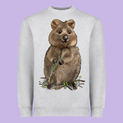 Quokka Heavyweight Sweatshirt Designed By Lillyallendesigns