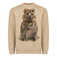 Mushroom Quokka Heavyweight Sweatshirt - LillyAllenDesigns