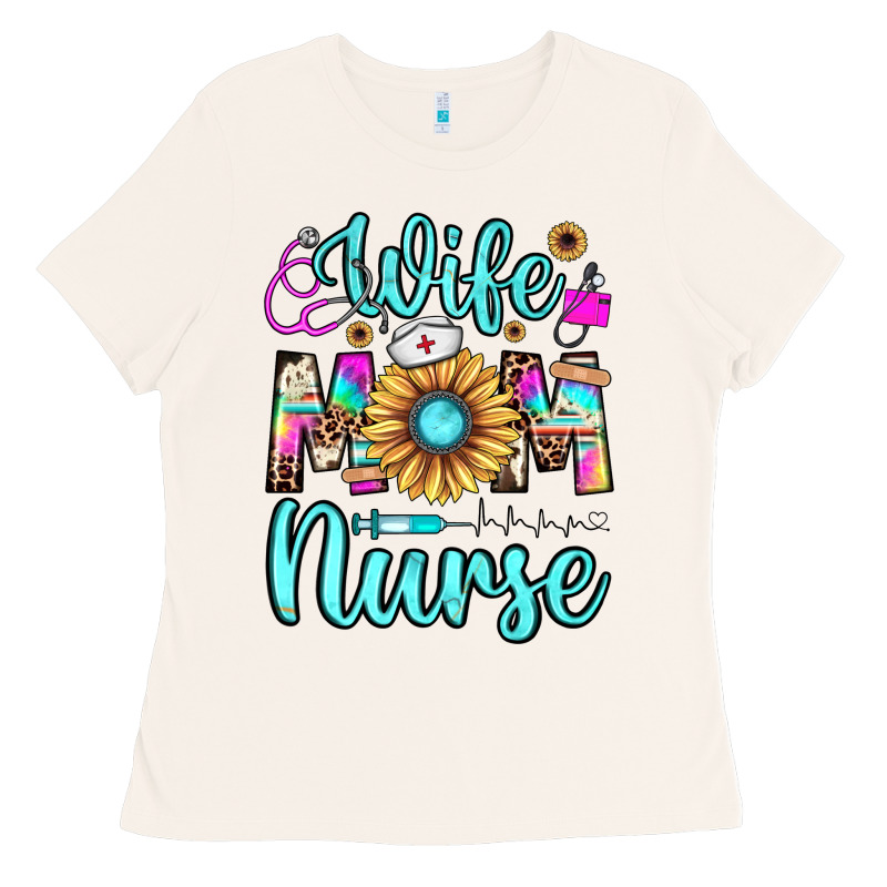 Wife Mom Nurse Ladies Tee by JahusDesignShop | Teevron
