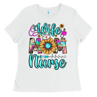 White wife mom nurse Ladies Tee - JahusDesignShop