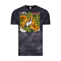 Cloud Black western bull skull seamless pattern Vintage Tee - BundleAndBundleShop
