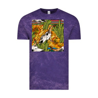 Cloud Purple western bull skull seamless pattern Vintage Tee - BundleAndBundleShop