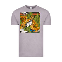 Vintage Zinc western bull skull seamless pattern Vintage Tee - BundleAndBundleShop