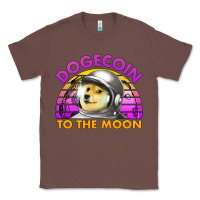 Chestnut doge coin to the moon 80's retro sunset Classic Tee - Jasminsmagicworld