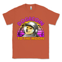 Copper doge coin to the moon 80's retro sunset Classic Tee - Jasminsmagicworld