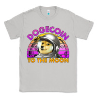 Moon Dust doge coin to the moon 80's retro sunset Classic Tee - Jasminsmagicworld