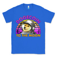True Royal doge coin to the moon 80's retro sunset Classic Tee - Jasminsmagicworld