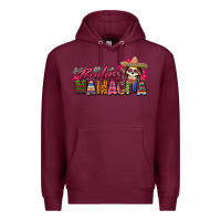 Burgundy Badass Mamacita Premium Hoodie - texasbilliewilder