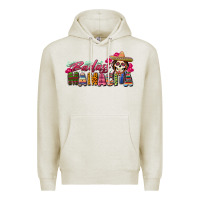 Oatmeal Heather Badass Mamacita Premium Hoodie - texasbilliewilder