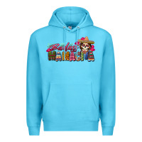 Ocean Blue Badass Mamacita Premium Hoodie - texasbilliewilder