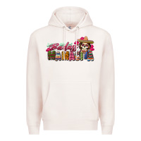 Pale Pink Badass Mamacita Premium Hoodie - texasbilliewilder