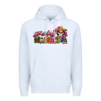 White Badass Mamacita Premium Hoodie - texasbilliewilder