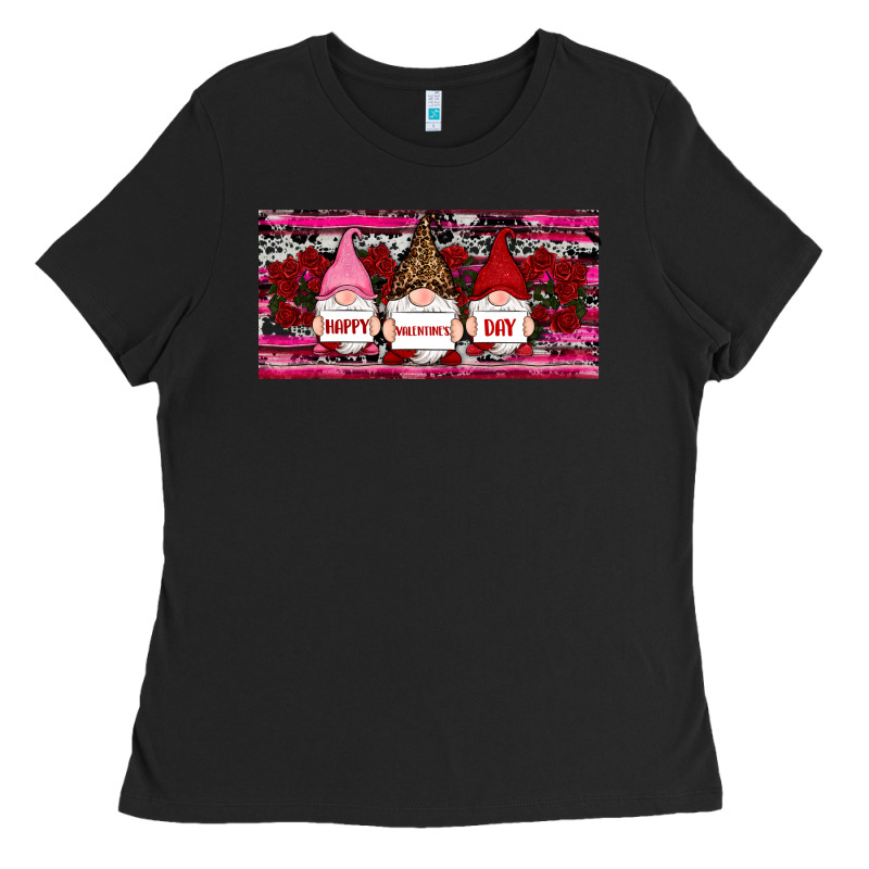Happy Valentines Day Gnomes Rose Ladies Tee by RanaPortraitStore | Teevron