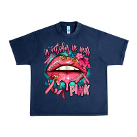 Navy in october we wear pink  lips Urban Heavy Tee - AdoDesignShop