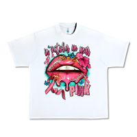 White in october we wear pink  lips Urban Heavy Tee - AdoDesignShop