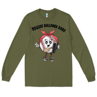 Army Green boujee ballpark babe Long Sleeve Tee - MaliasSmallBusiness