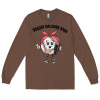 Chestnut boujee ballpark babe Long Sleeve Tee - MaliasSmallBusiness