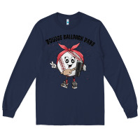 Navy boujee ballpark babe Long Sleeve Tee - MaliasSmallBusiness