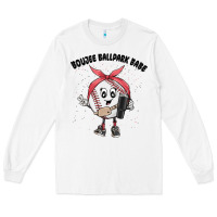 White boujee ballpark babe Long Sleeve Tee - MaliasSmallBusiness