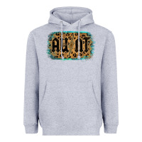 Heather Grey Leopard Pattern Aunt Tried Heavyweight Hoodie - Bettercallsaul