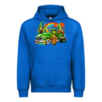 Cobalt St. Patrick's Day truck with gnomies Urban Hoodie - CowGirlArtShop