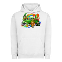 Pigment Lunar Rock St. Patrick's Day truck with gnomies Urban Hoodie - CowGirlArtShop