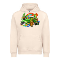 Sandshell St. Patrick's Day truck with gnomies Urban Hoodie - CowGirlArtShop